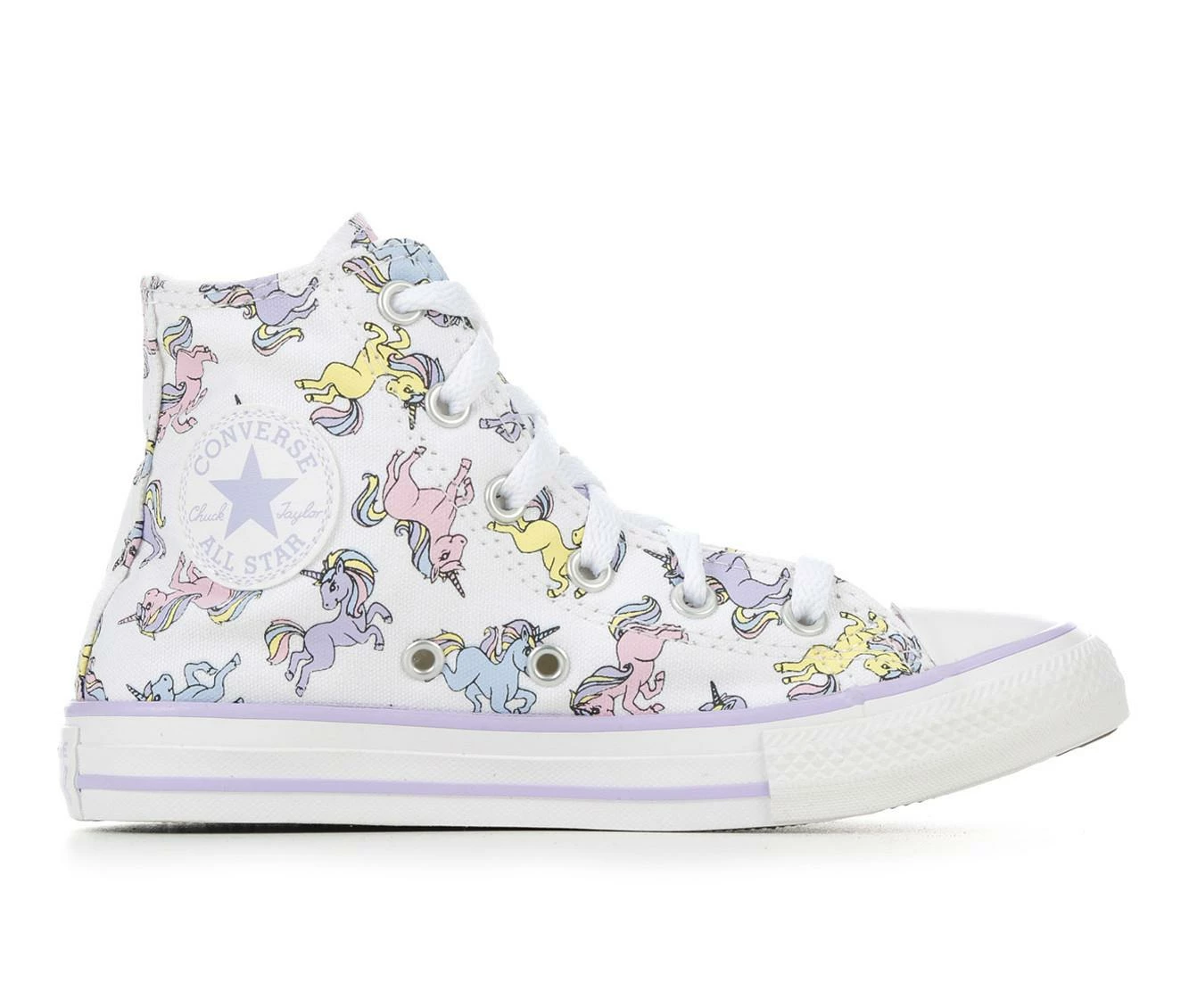 Girls' Converse Little Kid Chuck Taylor All Star Unicorn Mid Sneakers - Image 2