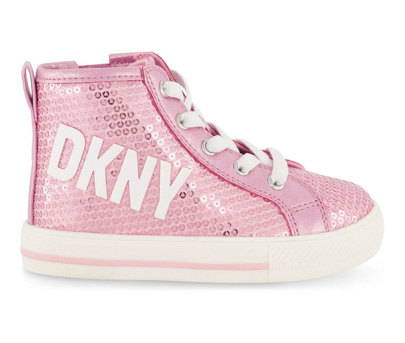 Girls' DKNY Toddler Hannah Sequin High Top Sneakers