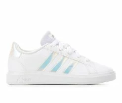 Girls' Adidas Little Kid & Big Kid Grand Court 2.0 Sustainable Sneakers