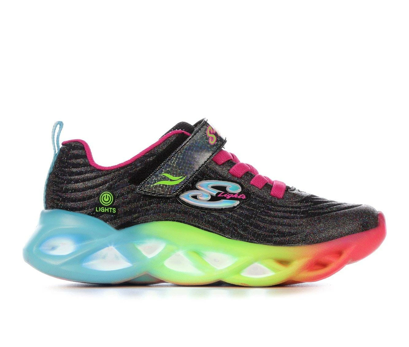 Girls' Skechers Little Kid & Big Kid Twisty Brights Light-Up Sneakers - Image 2