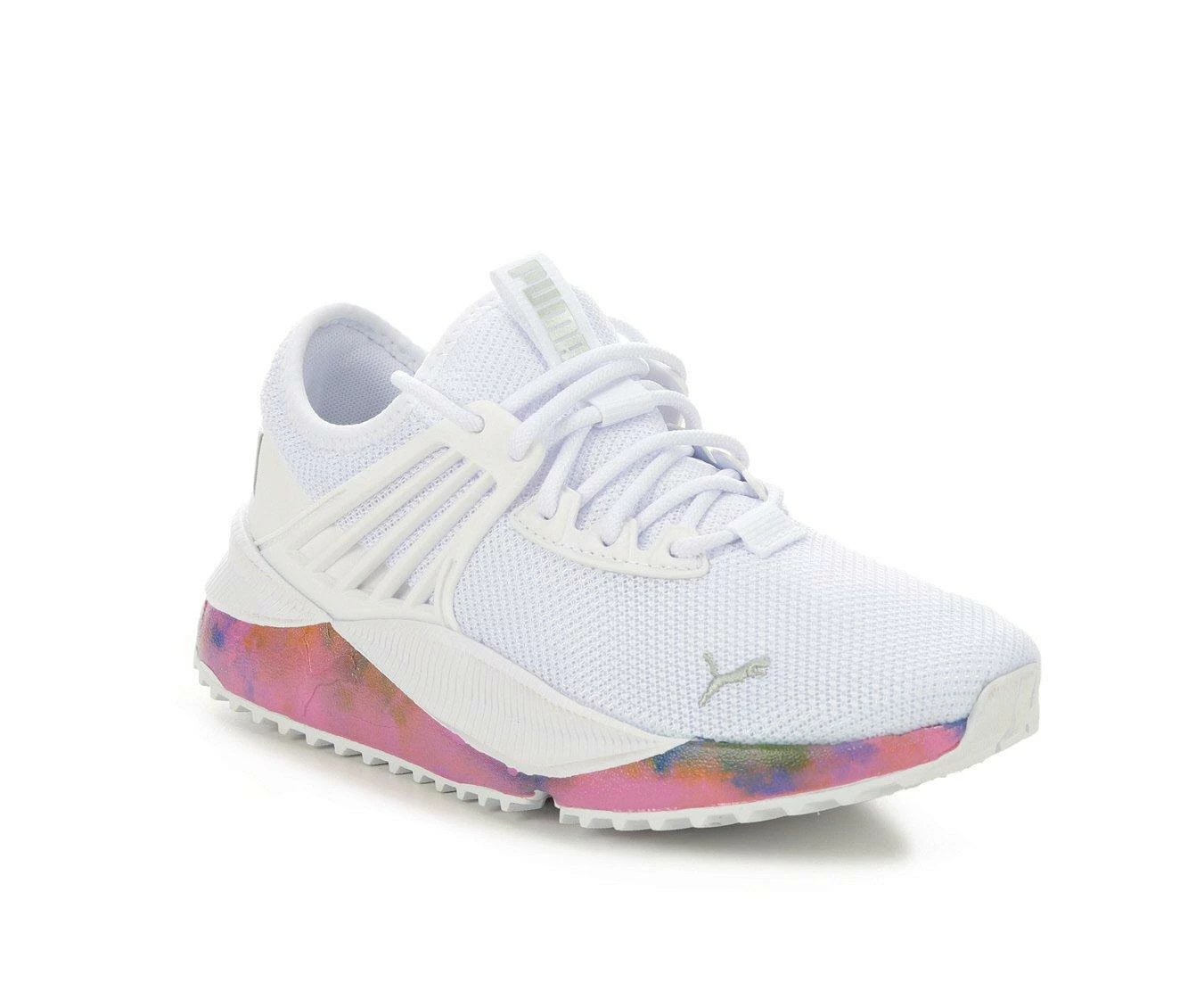 Girls' Puma Big Kid Puma Pacer Future Bleached Running Shoes - Image 3