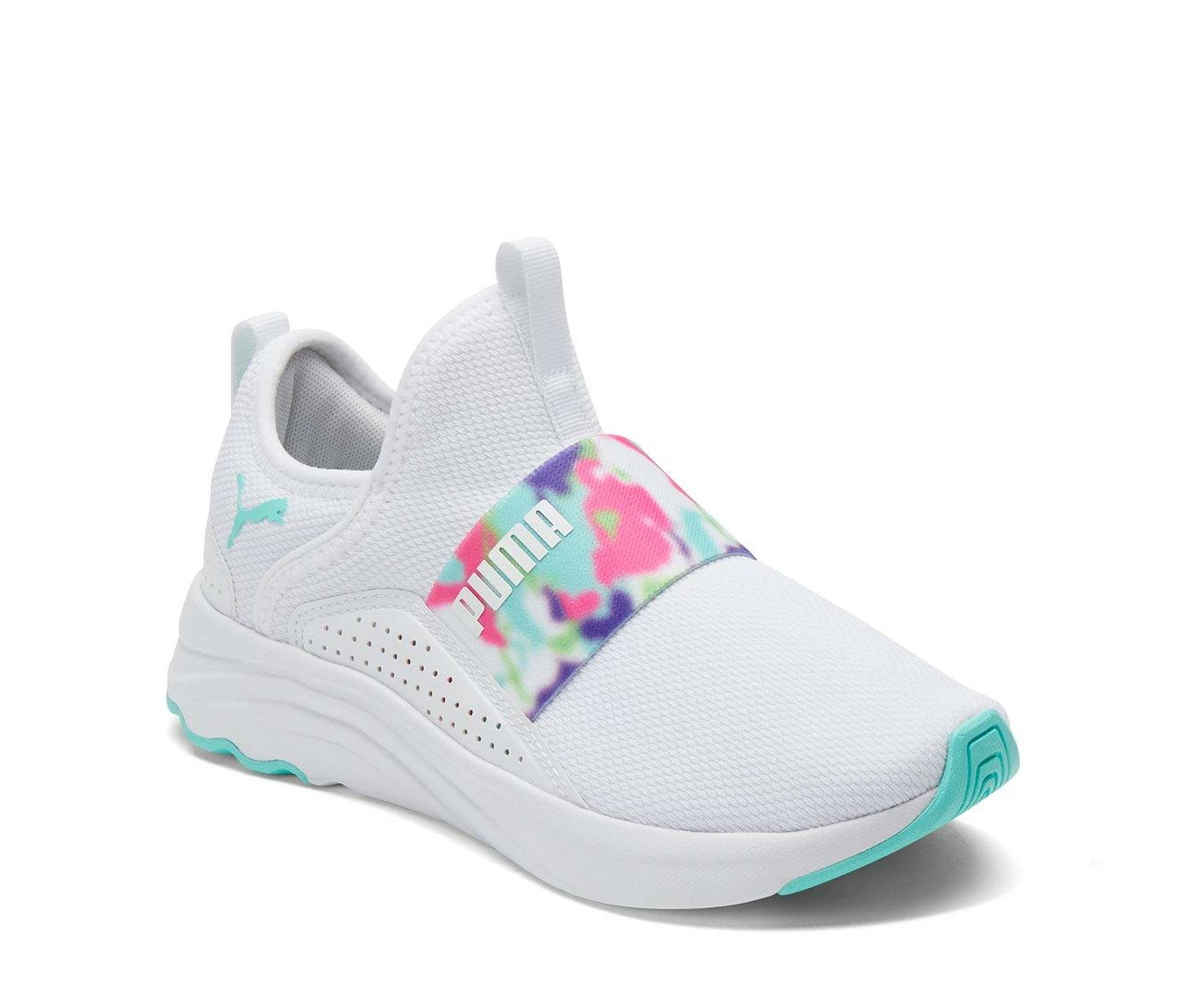 Girls' Puma Big Kid Softride Sophia Slip On Bleached Running Shoes - Image 3