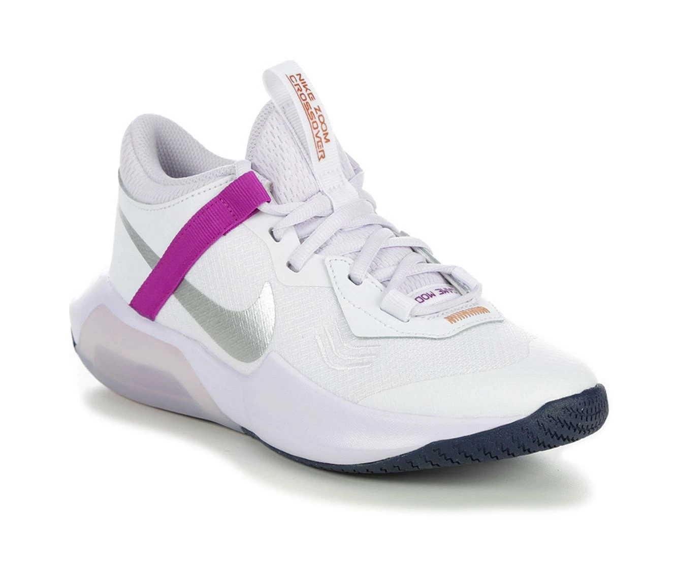 Girls' Nike Big Kid Air Zoom Crossover Basketball Shoes - Image 3