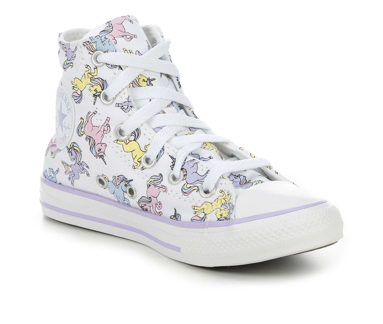 Girls' Converse Little Kid Chuck Taylor All Star Unicorn Mid Sneakers - Image 3