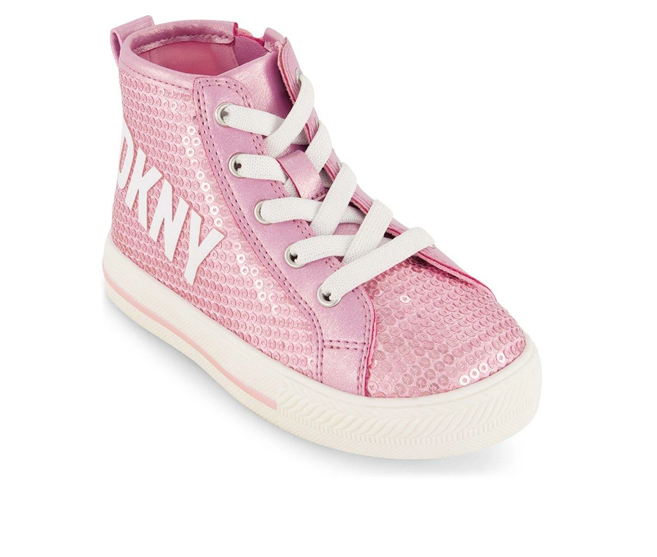 Girls' DKNY Toddler Hannah Sequin High Top Sneakers - Image 3