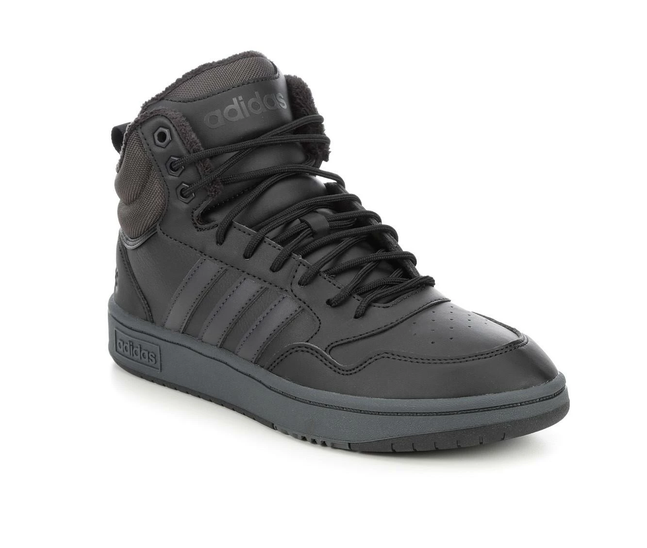 Men's Adidas Hoops 3.0 Mid Winterized Sustainable Sneakers - Image 3