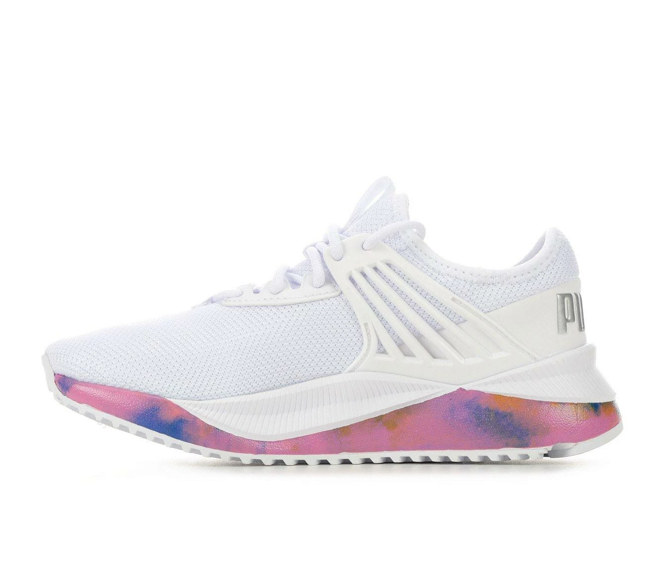 Girls' Puma Big Kid Puma Pacer Future Bleached Running Shoes - Image 4
