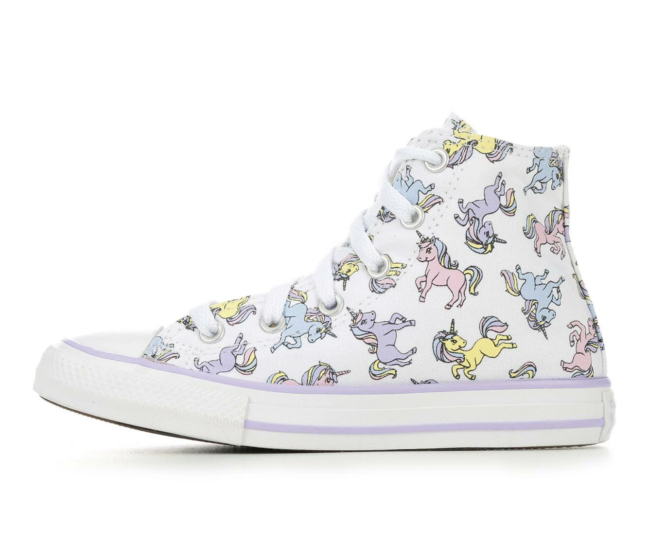 Girls' Converse Little Kid Chuck Taylor All Star Unicorn Mid Sneakers - Image 4