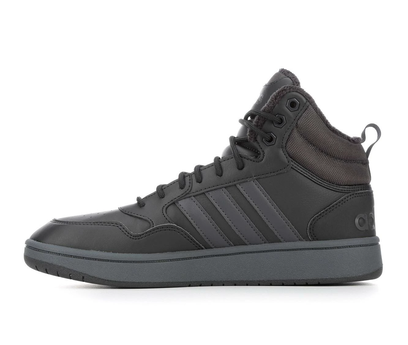 Men's Adidas Hoops 3.0 Mid Winterized Sustainable Sneakers - Image 4